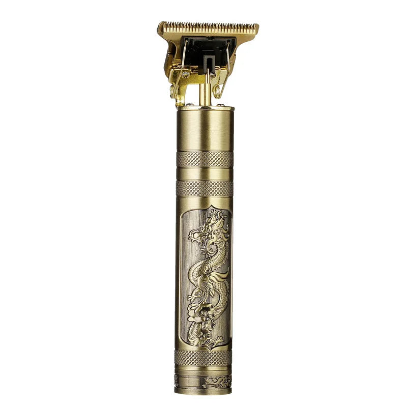 Factory direct sales T9 dragon and phoenix Buddha head hair clipper electric clipper razor retro oil head fader