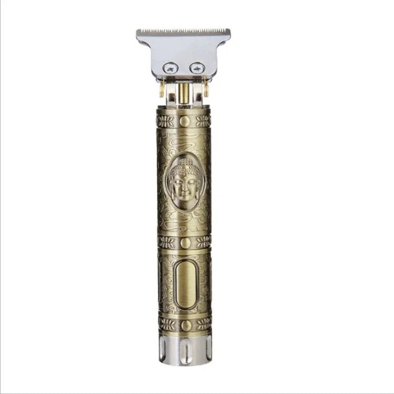 Factory direct sales T9 dragon and phoenix Buddha head hair clipper electric clipper razor retro oil head fader